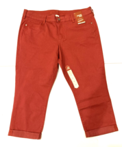 Arizona Jeans Womens 17 Victorian Red Jegging Crop Stretch Juniors $42 Tag NWT - £6.03 GBP