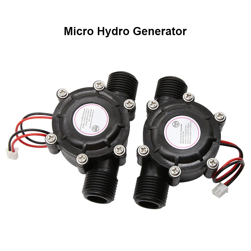 Icro hydro generator 1 2 female thread diy tap water turbine generator 20v 12v dc5v for thumb200