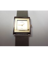 SKAGEN DENMARK Steel 272SGS Quartz All SS Square Tank Two-Tone Women Wri... - $40.72 CAD