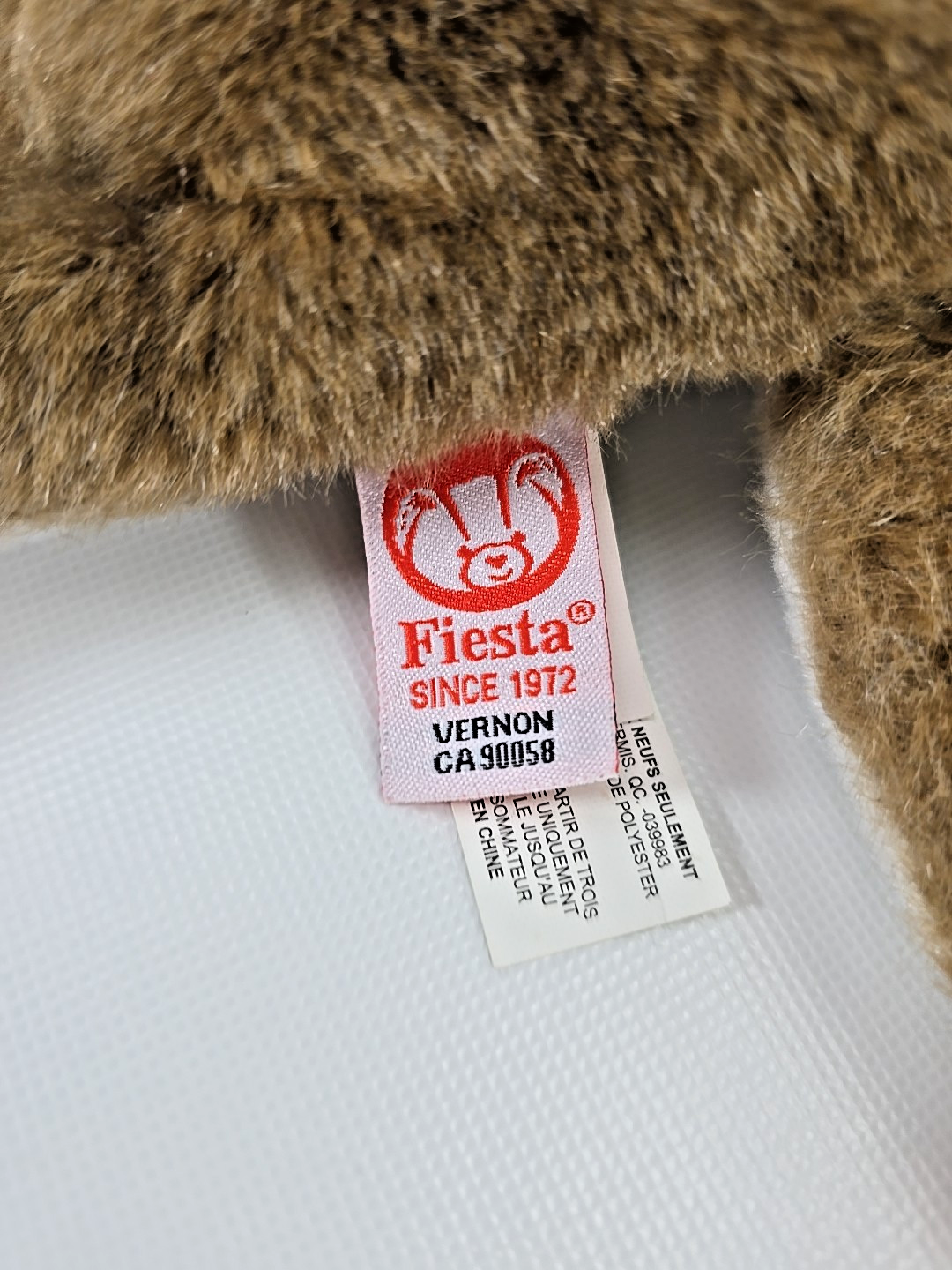 Fiesta Flying Squirrel Plush Brown Stuffed Animal Toy 2006 Realistic 9” Cute Item image 5