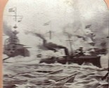 Battle Di Manila Bay Philippine Americana Guerra Stereoscopia Foto 1900 ... - $26.12