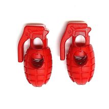 Dweebzilla 2 Pieces 3D Grenade Cord Lace Locks Drawstring Spring Stopper Toggle  - £7.75 GBP