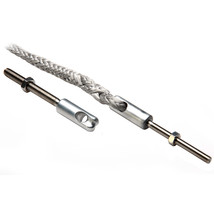 C. Sherman Johnson Splice Eye w/Threaded Stud: 1/4&quot; -28 x 2-1/2&quot; RH w/Splice Eye - £15.36 GBP