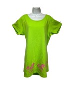 exclusively for casual living green pink palm tree top cruise wear plus ... - $19.78