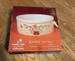 Vtg Countryside Stoneware Collection Souffle/Casserole 8-1/4 x 3-1/2&quot; Cr... - £7.93 GBP
