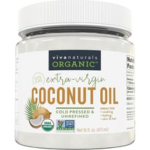 Viva Naturals Organic Coconut Oil, Cold-Pressed Natural Hair /Skin Cooki... - $20.46 CAD
