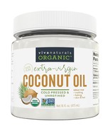 Viva Naturals Organic Coconut Oil, Cold-Pressed Natural Hair /Skin Cooking Oil - $17.12