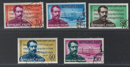 HAITI  1960 VF MNH Precancel Stamps Set Scott # 466-8 C166-7 Military Composer - £1.03 GBP