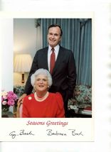 President George H W Bush and Mrs Buch Official Photo &amp; Certificate 1989 - $17.82