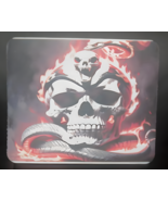 Distorted Snake &amp; Skull Mousepad 9.4&quot;x7.9&quot;x0.12 New - $9.50