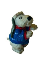 Pound Puppies miniature rubber toy figure 1986 Tonka anthropomorphic blu... - £11.65 GBP
