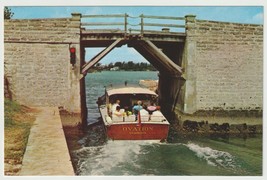 Somerset Bridge World&#39;s Smallest Drawbridge Bermuda Vintage Postcard Unposted - £3.87 GBP