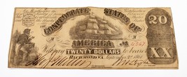 1861 Confederate States Note in Very Fine Condition T-18 - €171,39 EUR