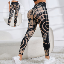 Printed Yoga Pants Women Seamless High Waist Hip Fitness Running Sports ... - £18.10 GBP