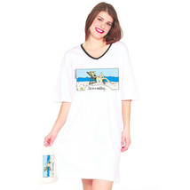 Emerson Street Clothing I&#39;m In A Meeting Sleep Shirt Cotton USA White - $29.69
