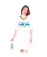 Emerson Street Clothing I&#39;m In A Meeting Sleep Shirt Cotton USA White - £23.26 GBP