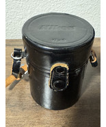 Vintage Nikon CL-9 Leather Lens Case Black with Strap - Classic Photogra... - $11.65