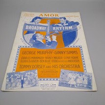 Vintage Sheet Music, Amor, Sunny Skylar and Gabriel Ruiz, Melody Lane 1943 Metro - £8.57 GBP