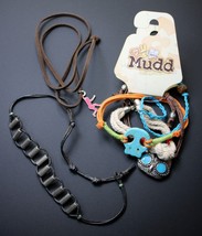 Mudd NEW Bracelet Lot Faux Turquoise Owl Skull Preowned Necklaces  - £11.75 GBP