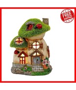 Charming Fairy House Solar Garden Decoration - Waterproof Resin Mushroom... - $45.53