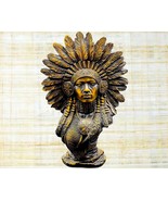 Native American women Wooden carved  Statue, Indian Unique Handmade Scul... - $3,471.10 MXN