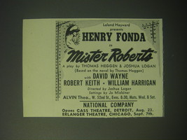 1948 Mister Roberts Play Ad - Leland Hayward presents Henry Fonda - $18.49