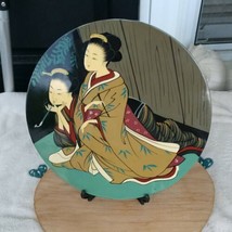 Vintage Japanese Asian Collectors Plate Decorating Purposes Only 10&quot; Round - £19.83 GBP