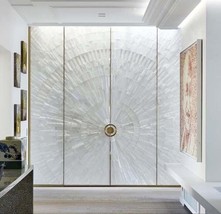Selenite Gemstone Wall Panel, Dining Table, Kitchen Table, Luxury Furnit... - $207.27+