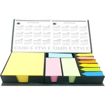 Sticky Note Bundle Set, Colored Rectangular Notes And Index Flags Organizer, Wit - £14.46 GBP