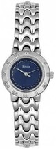 New Bulova 96L30 Ladies Casual Watch S/S Case &amp; Blue Textured Dial Analog Modern - £65.58 GBP