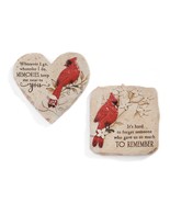 Cardinal Memorial Stepping Stone or Wall Plaque Poly Stone Garden 10.4&quot; ... - €30,58 EUR