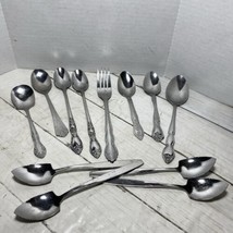 Flatware Lot Of 12 Assorted Pieces And Designs All Preowned - $16.82