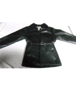 COPPER KEY BLACK FAUX LEATHER WOMENS VINTAGE CHIC CLASSY JACKET COAT WIT... - $34.59 CAD
