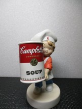 Campbell&#39;s Soup Boy Porcelain Figurine 2003 3.5&quot;  #16476 - $162.32 MXN