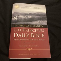 NASB, Charles F. Stanley Life Principles Daily Bible, Paperback - £8.59 GBP