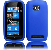 Silicone Skin Case for Nokia Lumia 710 - Blue - £11.00 GBP