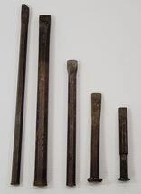 *K1) Vintage Mixed Lot 5 Machinist Metal Chisels Punches Hand Tools Will... - $19.79