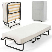 Rollaway Folding Bed with Memory Foam Mattress and Dust-Proof Bag Made i... - $296.40