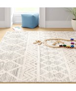 8-ft. x 10-ft. Hand Woven Wool Blend Grey Beige Ivory Persian Style Area... - $602.99