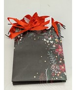Pack of 5 Boston Christmas Holiday Paper Gift Bag Red Handle Tag Black M... - $13.58 CAD