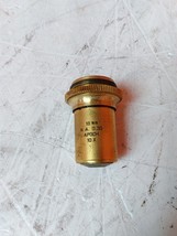 AO Spencer 18mm NA 0.30 APOCH. 10X Vintage Brass Microscope Objective AS-IS - £60.02 GBP
