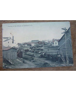 hauling wheat Kenmare ND railroad agriculture old vintage postcard dated... - €17,36 EUR