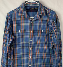 Polo Ralph Lauren Flannel Shirt Multicolor Plaid Cotton Long Sleeve Men’... - £19.97 GBP