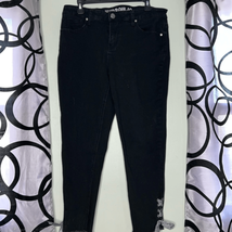 Hydraulic ankle skinny jeans with tie up sides 12 - £10.96 GBP