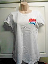 Cheerleader Womens Sz S White Cotton Tee Tshirt Top Shirt - $9.90