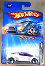 2005 Hot Wheels #110 White Heat 5/5 2002 AUTONOMY CONCEPT White w/Blue 5Dot Sk - £7.25 GBP