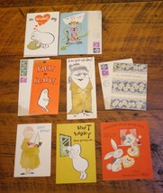Lot of 8 Vintage 1950-60s Mid Century Funny Greeting Birthday Cards - £31.85 GBP