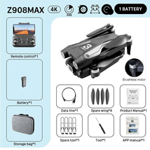 MINI Z908Pro Max Drone 4K ESC Professional WIFI FPV Dron Obstacle Avoidance Brus - £116.27 GBP+