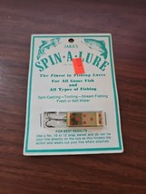 NOS new on card Vintage Jakes Spin-A-Lure Fishing Lure Sheridan Wyoming - $5.94