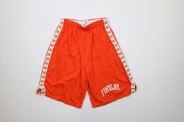 Vtg 90s Mens Small Spell Out Taped Logo University of Findlay Mesh Shorts USA - £34.87 GBP